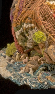 Pigs out the back of the palace showing larger context